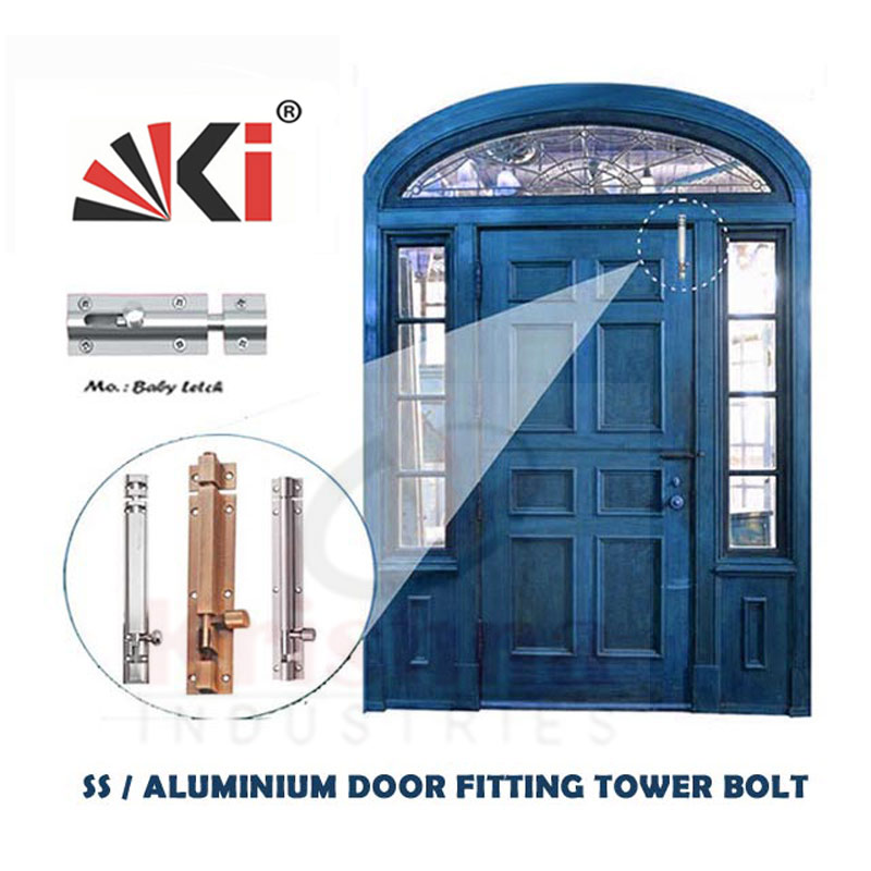SS Aluminium Brass Tower Bolt Manufcaturer - Door Bolt Latch Manufacturer - Rajkot