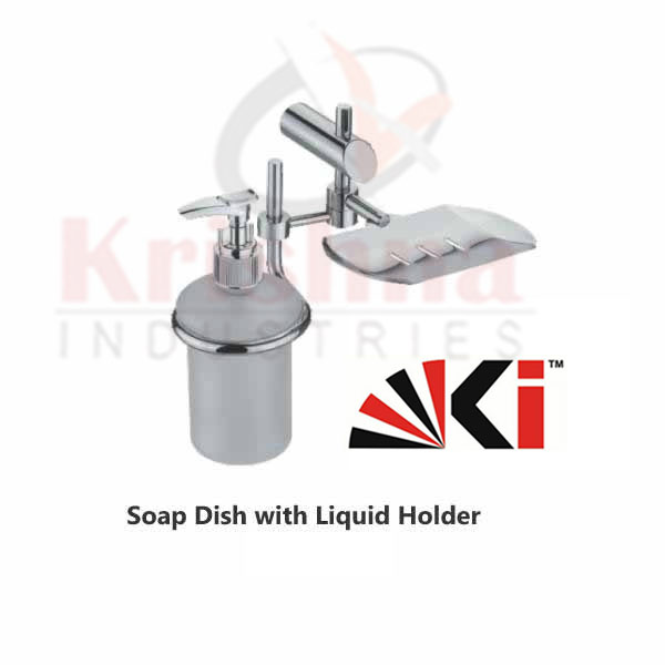  frosted Glass Liquid Soap Dispenser with SS Soap Dish Wall Mounted Concealed Bathroom Accessories Manufacturers
