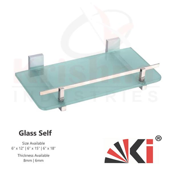 Bathroom Fitting Glass Shelf Rack - Wall Mounted - Suppliers