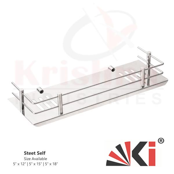 Steel Shelf - Steel Shelf Rack Bath Wall Mounted