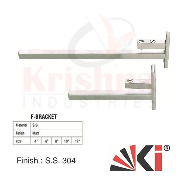 F type glass bracket - SS F type glass bracket Manufacturer