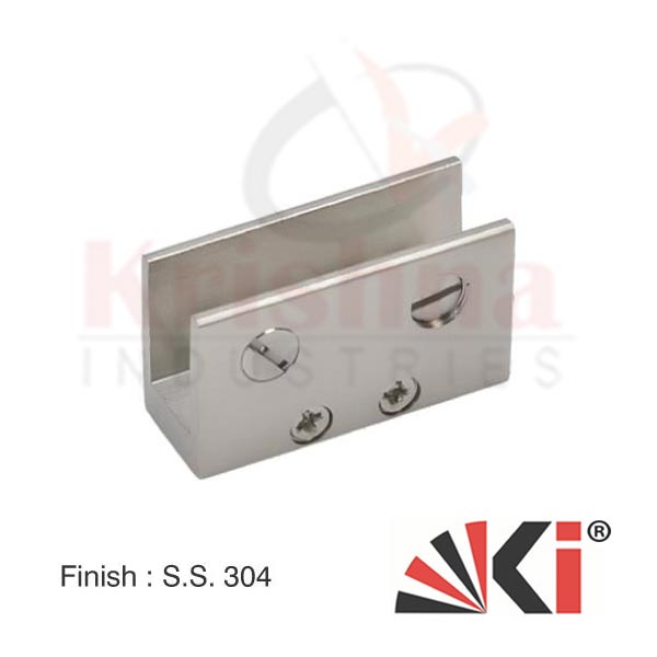 SS Glass Bracket Folding - SS Glass Corner Clamp - Medium Large Square