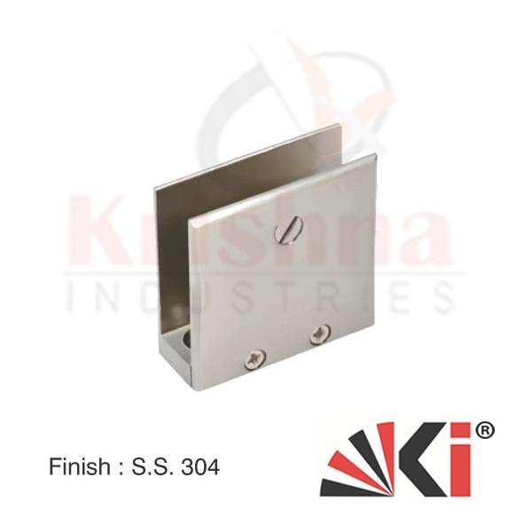 SS Glass Bracket Square - SS Glass Corner Fitting Bracket